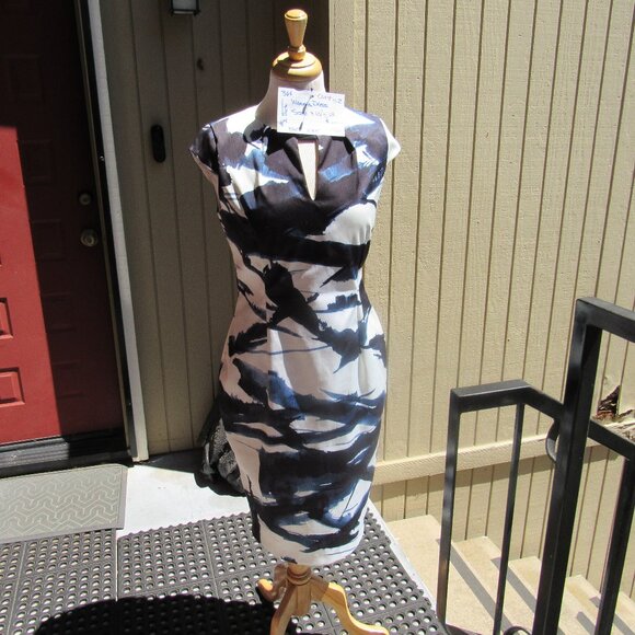 #364  WOMEN'S PRINT SHEATH DRESS BY COAST  (SIZE 8US / 12UK) - Picture 1 of 3